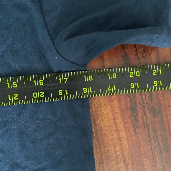 Vans Off The Wall Boys T Shirt Sz L 12/14 Blue Logo Short Sleeve Old Skool - Picture 10 of 10